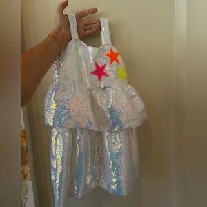 Lola + The Boys, tiered stars sequined dress never worn!